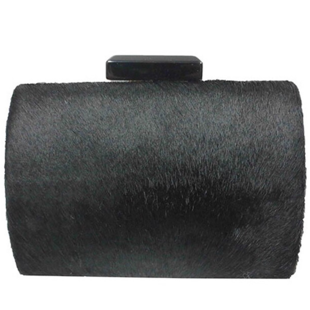 Black Hair Calf Evening Bag by Sondra Roberts, NWT